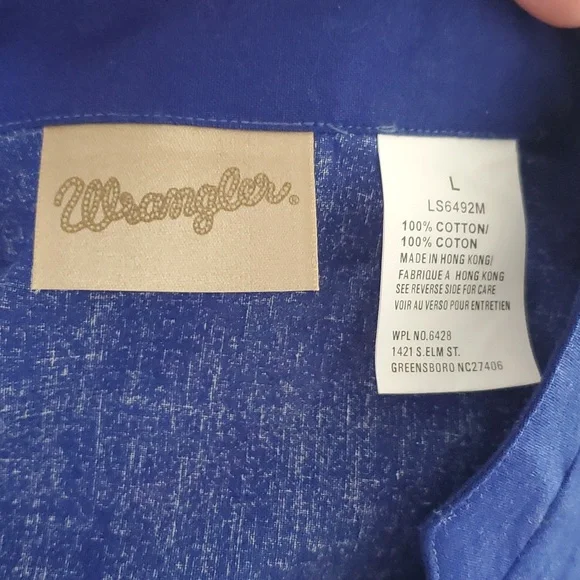 Wrangler Vintage Cowgirl Western Long Sleeve Shirt. Large. - Picture 11 of 13